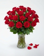 24 Red Roses Bouquet in a Vase