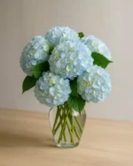 Blue Hydrangeas in a Vase - Image 2