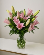 Pink Lily in a Vase - Image 3