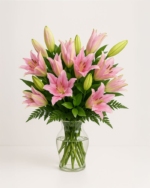 Pink Lily in a Vase - Image 2