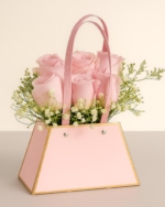Pink Purse with Pink Roses
