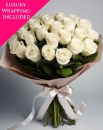 Radiance Bouquet of 24 White Roses - Image 2