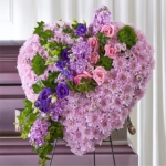 Cherished Heart Standing Floral Arrangement - Image 2
