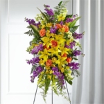 Graceful Remembrance Standing Flower Spray - Image 2