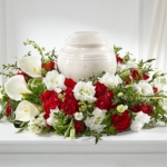 Cherished Moments Adornment with Calla Lilies, Roses and Lisianthus - Image 2