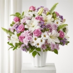 Heartfelt Comfort Basket with Asters and Roses - Image 4