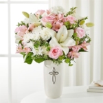 Luminous Charm Flower Vase Arrangement - Image 4