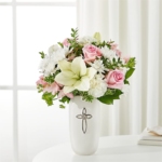 Luminous Charm Flower Vase Arrangement - Image 3