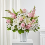 Whispering Grace Basket with Mixed Flowers - Image 3