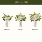 Radiant Elegance Lily, Rose and Snapdragon Vase Arrangement - Image 7