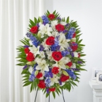 Everlight Tribute Spray with Roses and Lilies - Image 2
