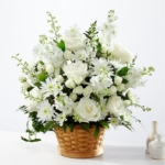 Graceful Tribute Arrangement with Mixed Flowers - Image 2