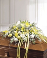 Sunshine Elegance Casket Spray Arrangement - Image 2