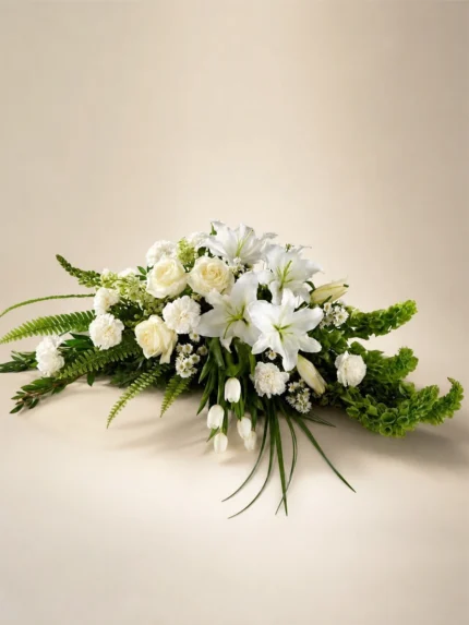 Contemporary Tranquility Casket Spray Arrangement