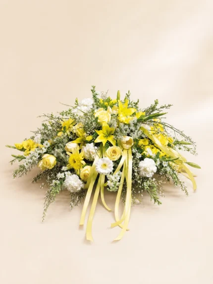 Sunshine Elegance Casket Spray Arrangement