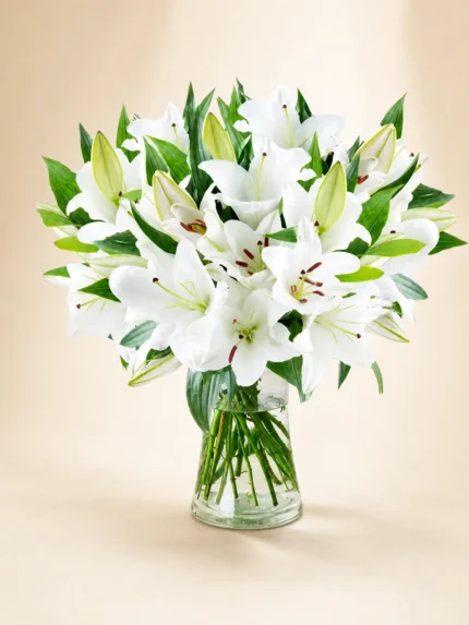 Oriental Lily Bouquet in a Vase