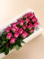 24 Premium Pink Roses in a Box