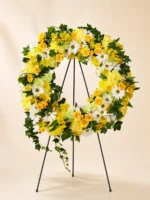 Golden Tribute Wreath in Golden Tones