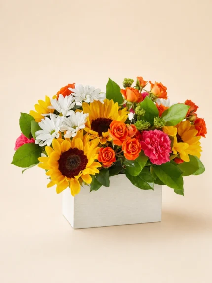 Sun-Kissed Blossoms Box Bouquet