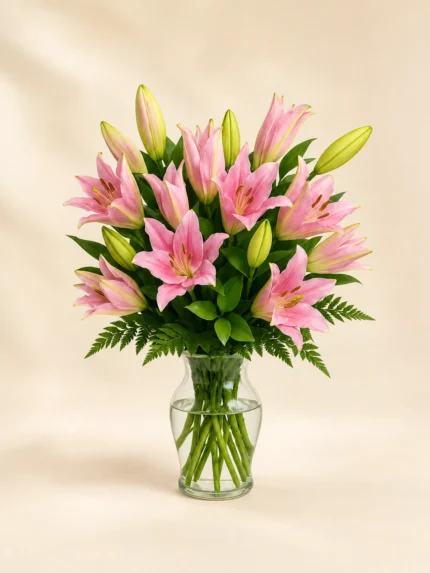 Pink Lily in a Vase