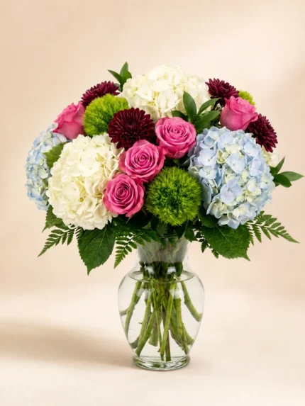 Hydrangea Harmony in a Vase