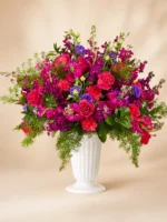 Lasting Light Carnation, Lisianthus, Rose and Stock Basket