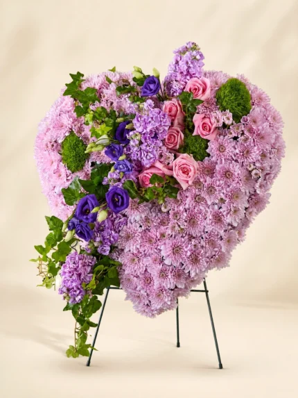 Cherished Heart Standing Floral Arrangement