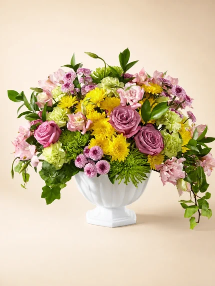 Bright Horizons Basket Flower Arrangement