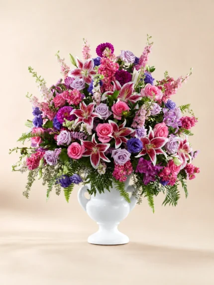 Joyful Harmony Floral Basket Arrangement