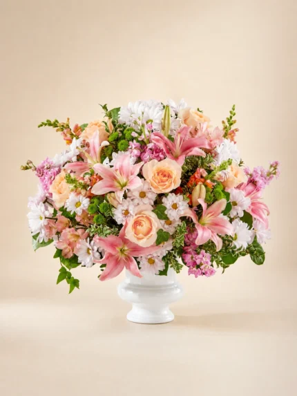 Blissful Harmony Urn Flower Basket