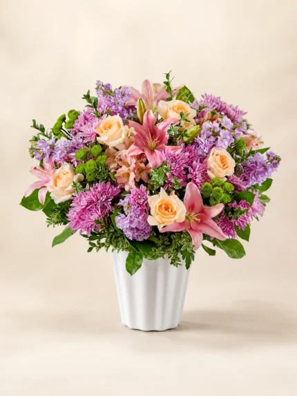 Heartfelt Moments Flower Basket Arrangement