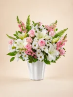 Whispering Grace Basket with Mixed Flowers
