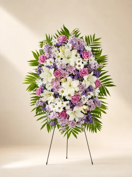 Graceful Presence Mixed Flower Standing Spray