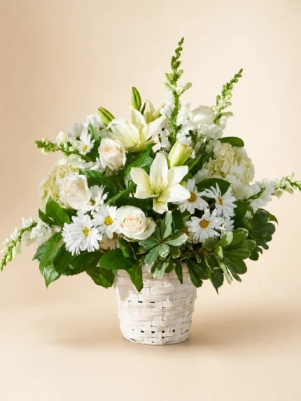 Graceful Reflections Basket of Mixed Flowers
