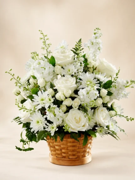 Graceful Tribute Arrangement with Mixed Flowers
