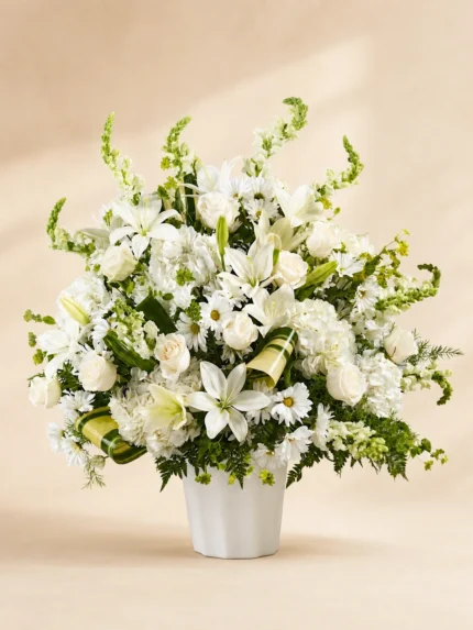Gentle Remembrance Basket of Flowers