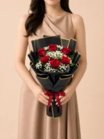 Bouquet of 6 Red Roses