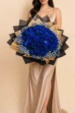 Midnight Sapphire 50 Rose Bouquet