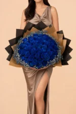 Midnight Sapphire 50 Rose Bouquet
