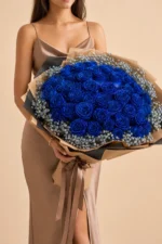 Midnight Sapphire 50 Rose Bouquet