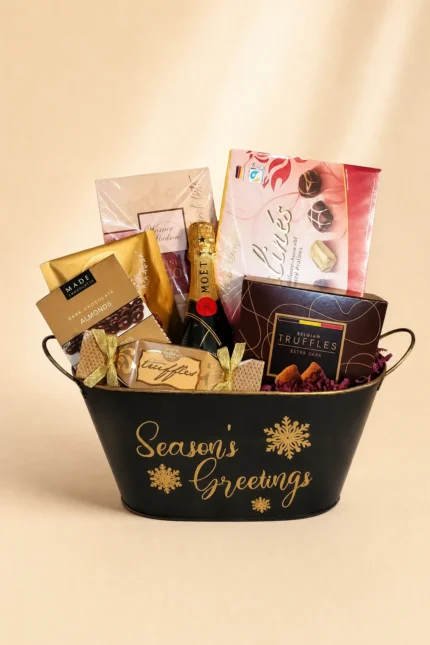 Season’s Golden Greetings Gourmet Basket